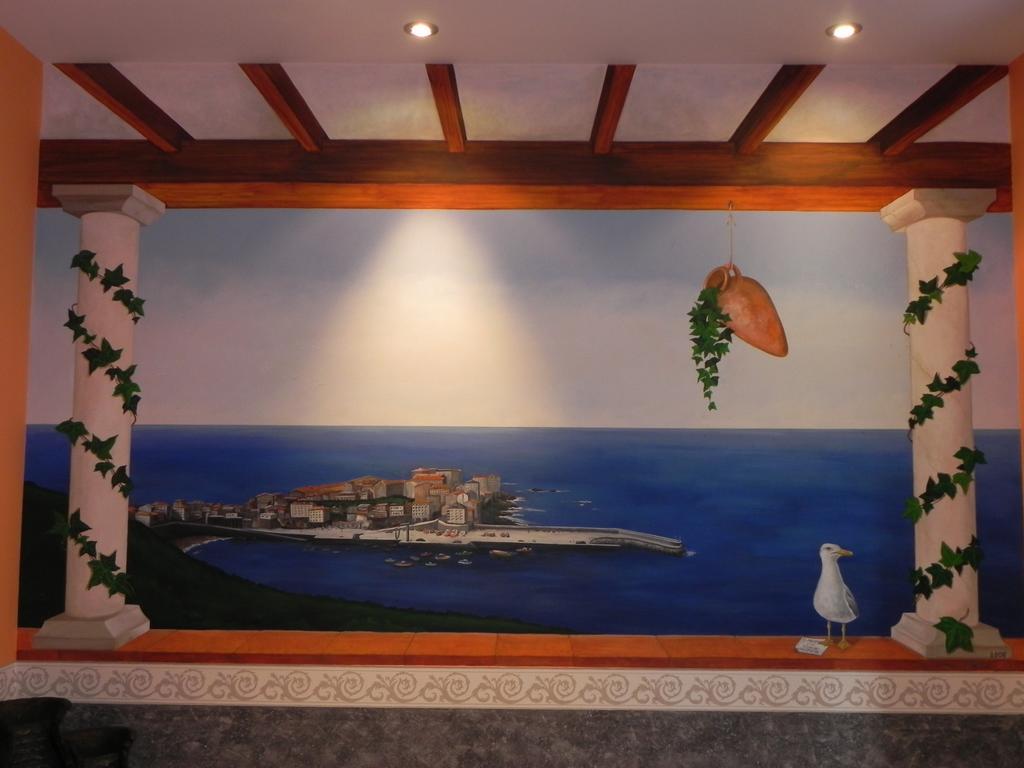 Hotel Restaurante Pizzeria Abc Laracha ภายนอก รูปภาพ